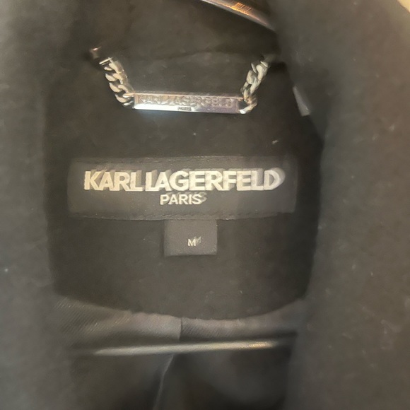 Karl Lagerfield Paris Wool Winter Jacket - Picture 2 of 4